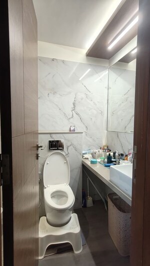 Bathroom in 3 BHK Apartment at Kabra Centroid, Santacruz East – for Rent