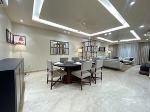Dining area in 3 BHK Apartment at Defence Colony – for Rent