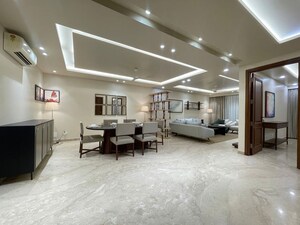 Living Room in 3 BHK Apartment at Defence Colony – for Rent