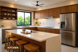 Kitchen in 3 BHK Villa at Koppam – for Sale