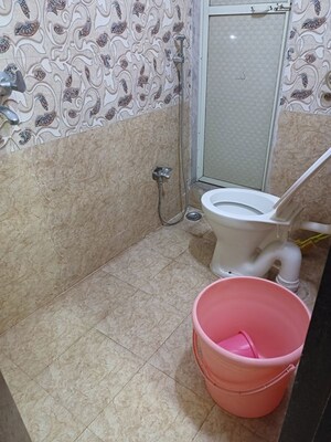 Bathroom in 1 BHK Apartment at Gami Shree Manoshi Complex, Ghansoli – for Rent