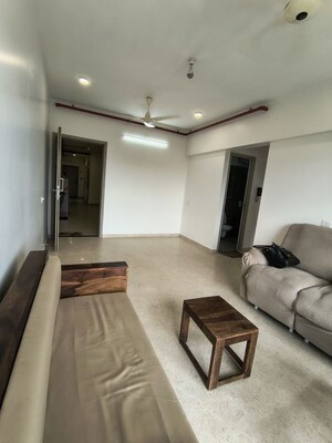 Living Room in 2 BHK Apartment at Rustomjee Erika, Bandra East – for Rent