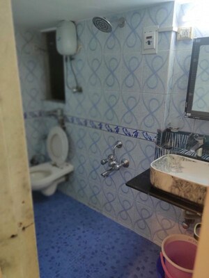 Bathroom in 1 BHK Apartment at Sonal Link Residency, Malad West – for Rent