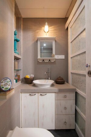 Bathroom in 2 BHK Apartment at Bandra West – for Rent