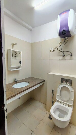 Bathroom in 3 BHK Apartment at Spaze Privy, Sector 72 – for Rent