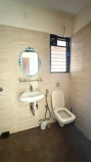 Bathroom in 2 BHK Apartment at MJ Shah Centrio, Govandi – for Rent