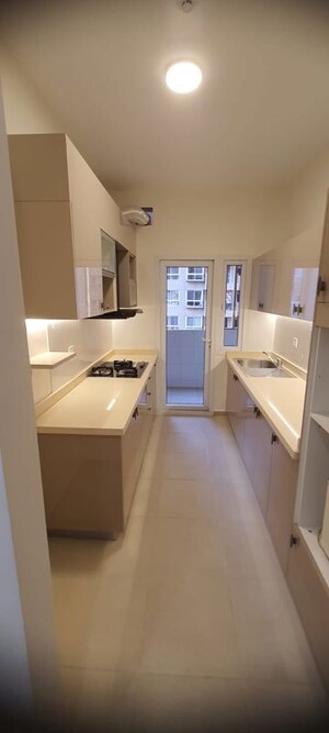 Kitchen in 3 BHK Apartment at Bhartiya Nikoo Homes, Thanisandra Main Road – for Rent