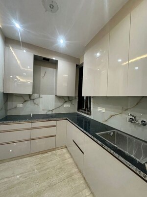 Kitchen in 3 BHK Builder Floor at Freedom Fighters Enclave – for Rent