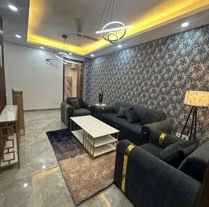 Living Room in 1 BHK Apartment at Freedom Fighters Enclave – for Rent