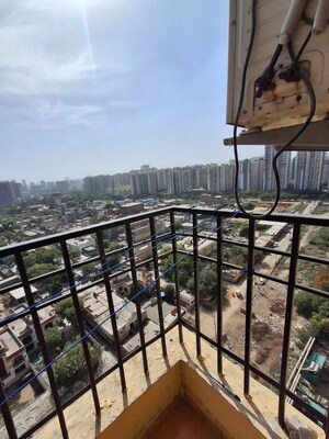 Balcony in 3.5 BHK Apartment at Ajnara Le Garden, Sector 16b Greater Noida – for Rent