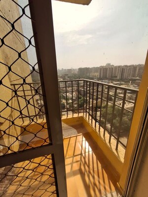 Balcony in 3.5 BHK Apartment at Ajnara Le Garden, Sector 16b Greater Noida – for Rent