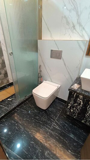 Bathroom in 3 BHK Apartment at Shivalik Colony – for Rent