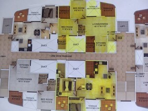 Floor Plan in 1.5 BHK Apartment at Sanskruti Jardin, Baner – for Rent