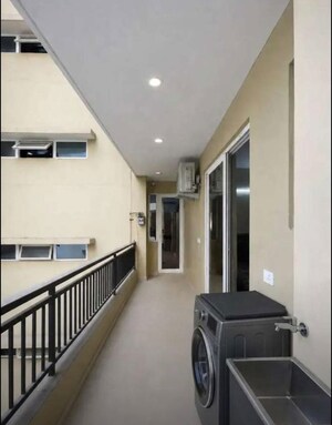 Balcony in 3 BHK Apartment at Maya Green Lotus Utsav, International Airport Road – for Rent