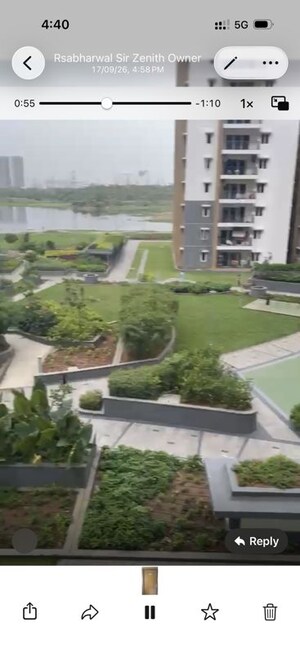 Balcony in 3 BHK Apartment at Aparna Sarovar Zenith, Nallagandla – for Rent