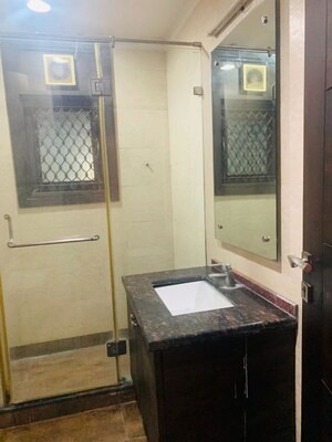 Bathroom in 3 BHK Builder Floor at Kalkaji – for Rent