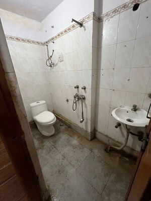 Bathroom in 1 BHK Builder Floor at Paryavaran Complex – for Rent