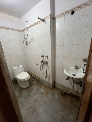 Bathroom in 1 BHK Builder Floor at Paryavaran Complex – for Rent