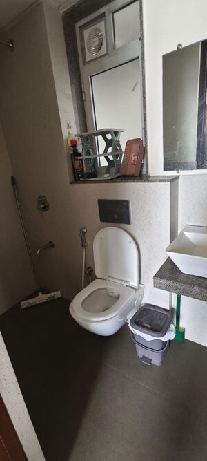 Bathroom in 2 BHK Apartment at Piramal Vaikunth, Balkum Pada – for Rent
