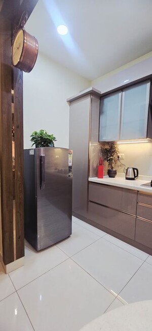 Kitchen in 2 BHK Builder Floor at Brigade Bricklane, Jakkuru – for Rent