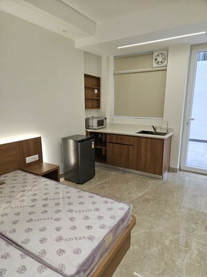 Living Room in 1 RK Apartment at DLF Imperial Residences, Dlf Phase I – for Rent