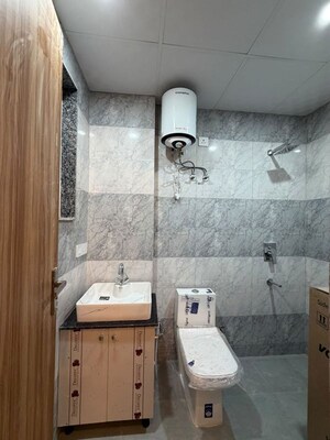Bathroom in 1 RK Builder Floor at Golf Course Extension – for Rent