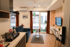 Living Room in Studio Apartment at Yashcon Neon, Viman Nagar – for Rent