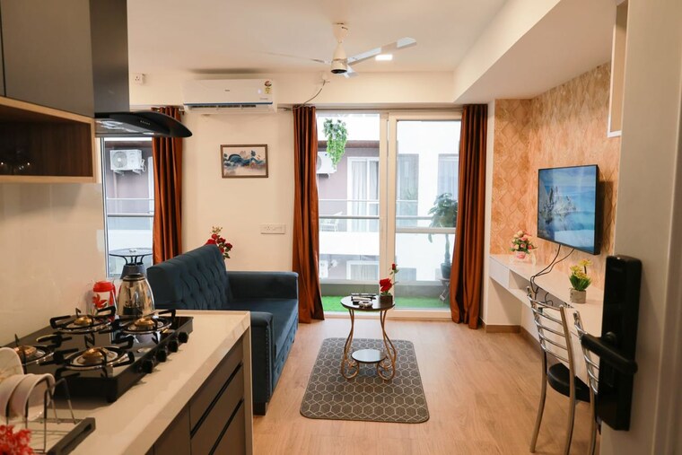 Living Room, yashcon-neon Studio 600 Sq.Ft. Apartment In Viman Nagar Pune 10686027