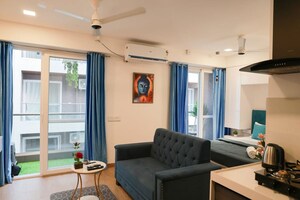 Living Room in Studio Apartment at Yashcon Neon, Viman Nagar – for Rent