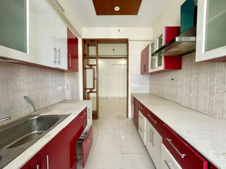 Kitchen, dhakoli 3 Bedroom 1650 Sq.Ft. Apartment In Dhakoli Zirakpur 10686212