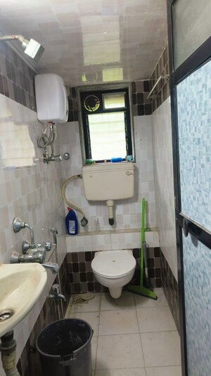 Bathroom in 3 BHK Apartment at Kumar Society, Vakola – for Rent
