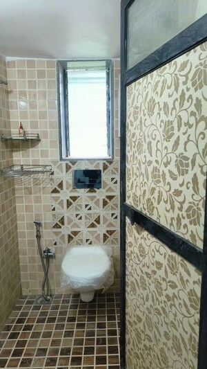 Bathroom in 3 BHK Apartment at Kumar Society, Vakola – for Rent