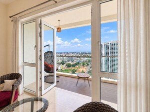 Balcony in 4 BHK Apartment at Prestige White Meadows, Whitefield – for Rent