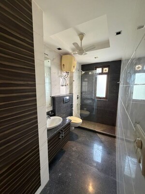 Bathroom in 4 BHK Builder Floor at Greater Kailash I – for Rent