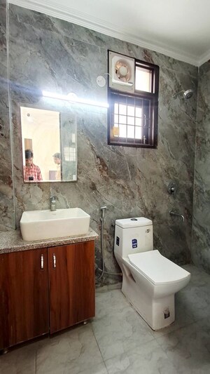 Bathroom in 1 RK Builder Floor at Saket – for Rent