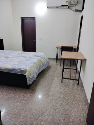 Bedroom in 2 BHK Builder Floor at Sushant Lok I – for Rent