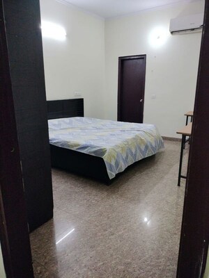 Bedroom in 2 BHK Builder Floor at Sushant Lok I – for Rent