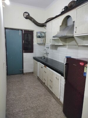 Kitchen in 2 BHK Builder Floor at Sushant Lok I – for Rent