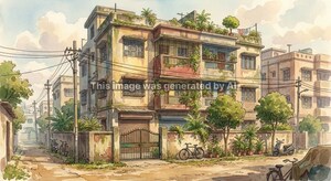  Apartment – Exterior View View at Mandalpara - for Sale