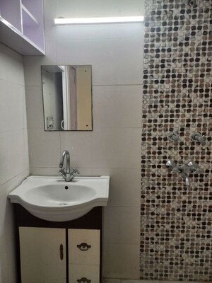 Bathroom in 1 BHK Builder Floor at Greater Kailash I – for Rent