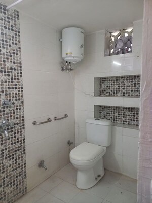 Bathroom in 1 BHK Builder Floor at Greater Kailash I – for Rent