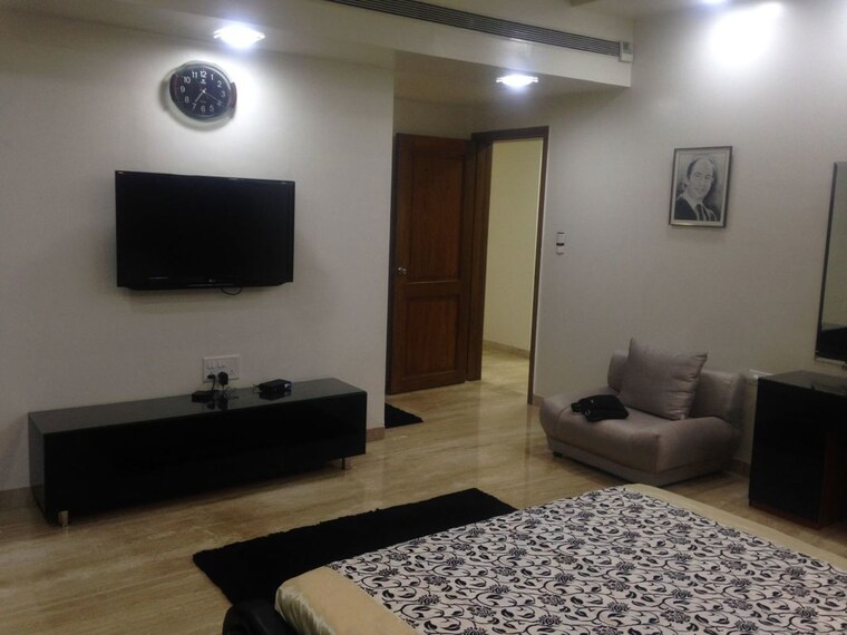 Living Room, futuristic-millefiori 3 Bedroom 1293 Sq.Ft. Apartment In Wakad Pune 10686524