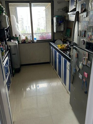 Kitchen in 3 BHK Apartment at Raheja Ridgewood, Goregaon East – for Rent