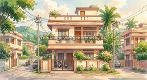  Builder Floor – Exterior View View at Sualkuchi - for Sale