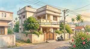  Independent House – Exterior View View at Korukonda - for Sale