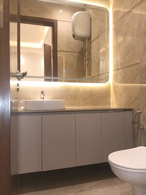 Bathroom in 3 BHK Builder Floor at Chittaranjan Park – for Sale