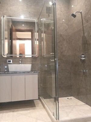Bathroom in 3 BHK Builder Floor at Chittaranjan Park – for Sale