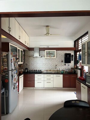 Kitchen in 3 BHK Apartment at Deep Indraprasth 5, Prahlad Nagar – for Rent