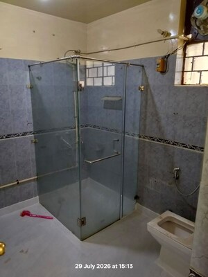 Bathroom in 2 BHK Apartment at The Surya Apartments CGHS, Sushant Lok ii – for Rent