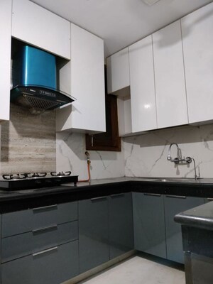 Kitchen in 3 BHK Builder Floor at Shivalik Colony – for Rent